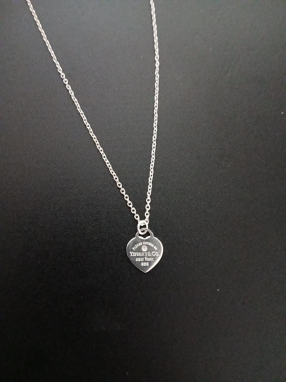 Tiffany & Co. Heart Tag Necklace in Silver Tone